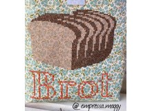 Stickdatei - Brot Liebe - Croissant Kreuzstich